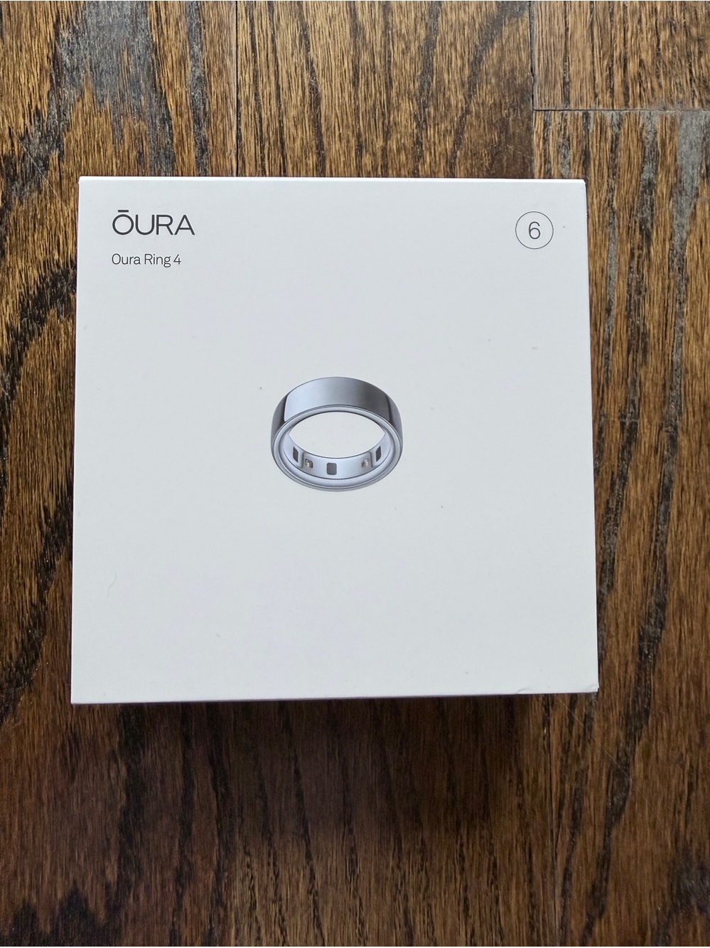 NWT Oura Ring 4, Silver, Size 6, Sealed!